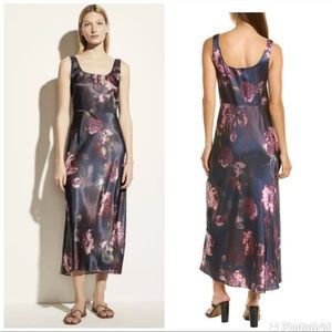 Vince Night Garden Square Neck Slip Dress NWT in Size 6